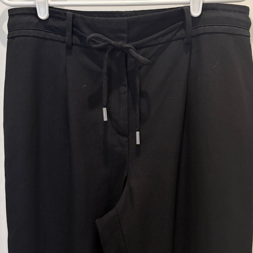 Talbots Black Drawstring Twill Pants - image 2